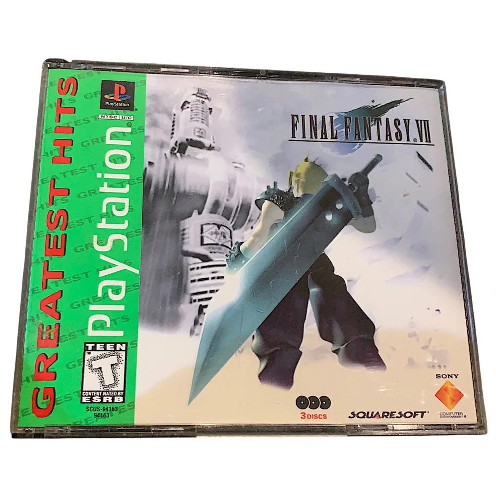 Vintage 1997 Final Fantasy VII 7 Sony PlayStation 1 Greatest Hits PS1 Tested